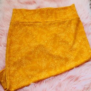 LuLaRoe yellow pencil skirt